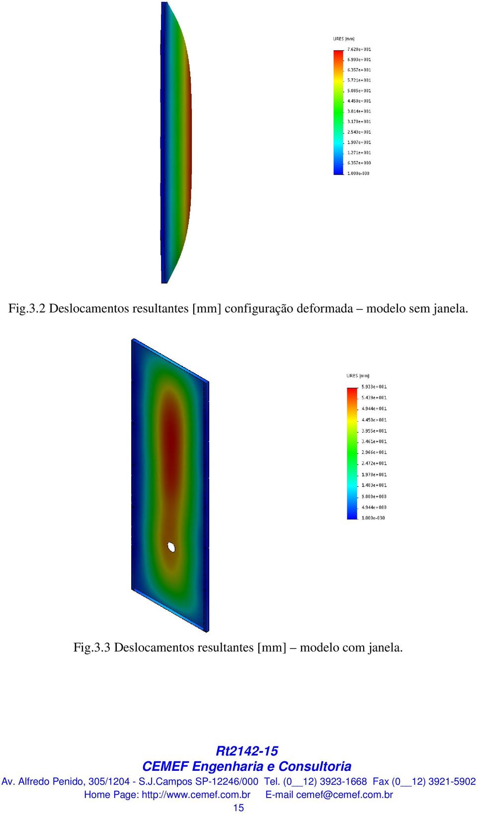 configuração deformada modelo sem