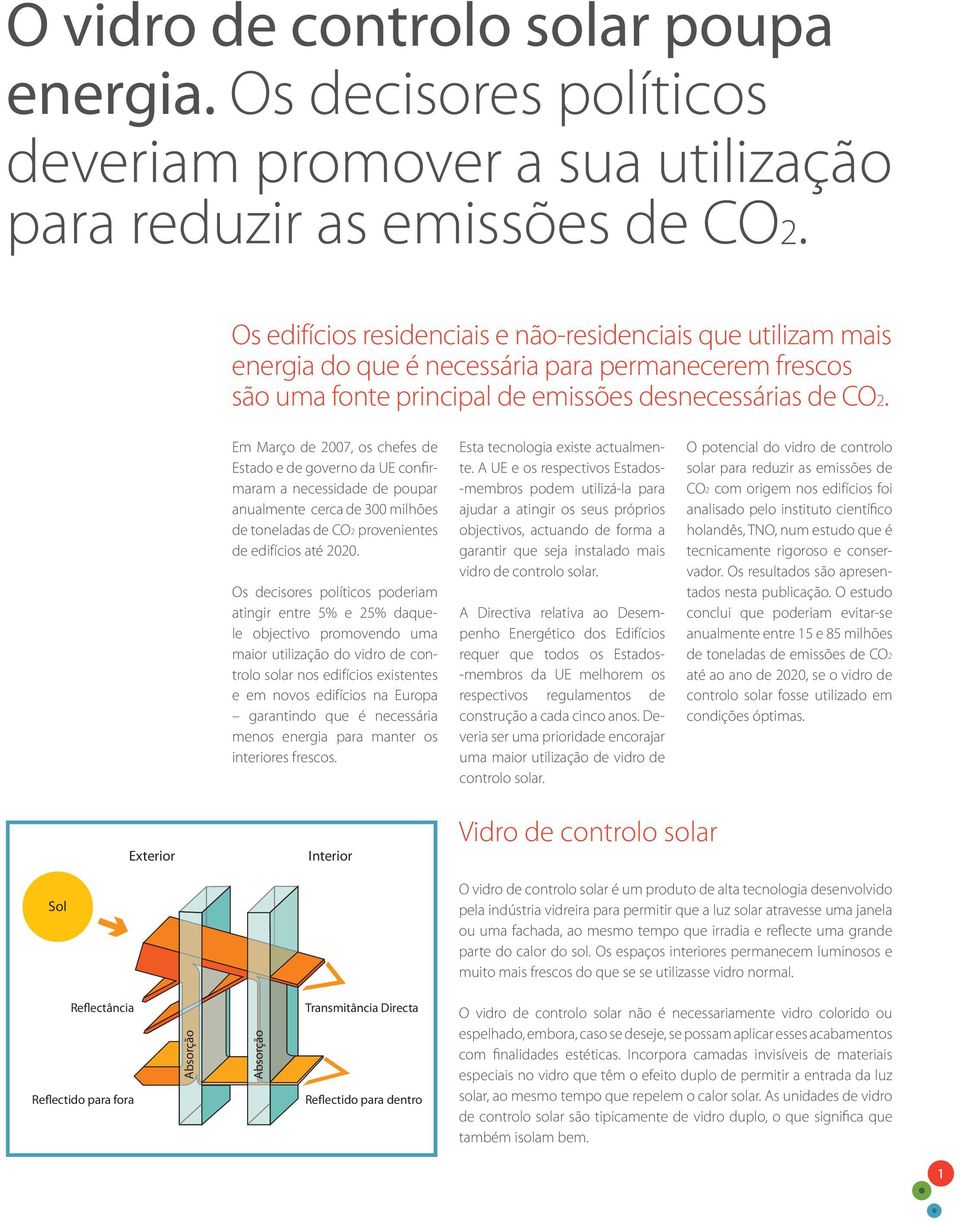 Em Março de 2007, os chefes de Estado e de governo da UE confirmaram a necessidade de poupar anualmente cerca de 300 milhões de toneladas de CO2 provenientes de edifícios até 2020.