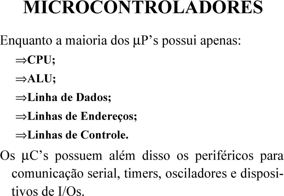 Linhas de Controle.