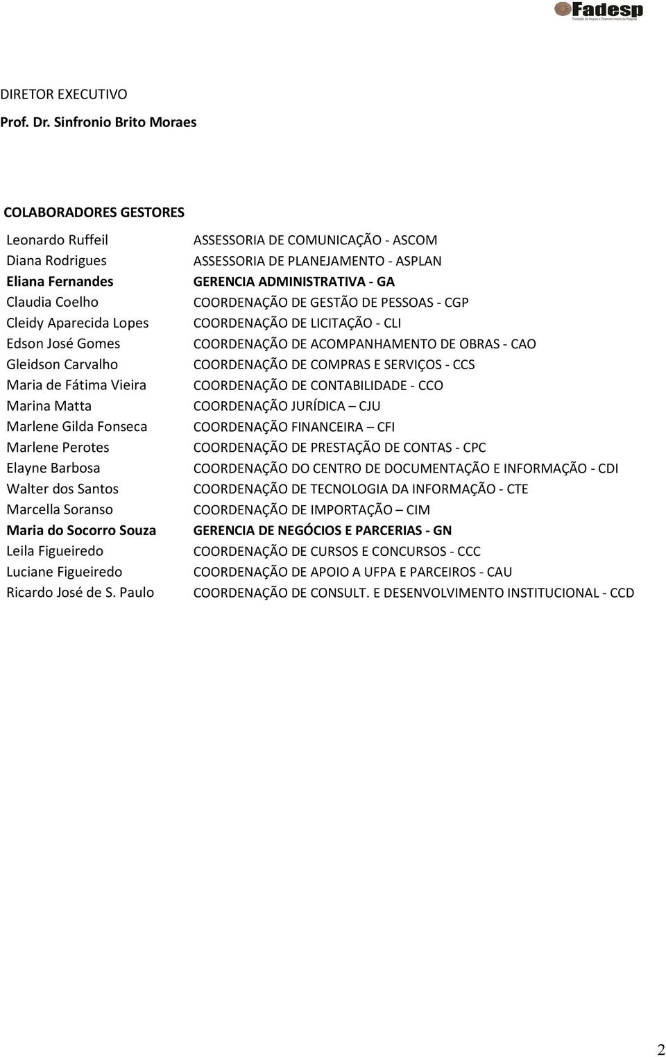 Matta Marlene Gilda Fonseca Marlene Perotes Elayne Barbosa Walter dos Santos Marcella Soranso Maria do Socorro Souza Leila Figueiredo Luciane Figueiredo Ricardo José de S.