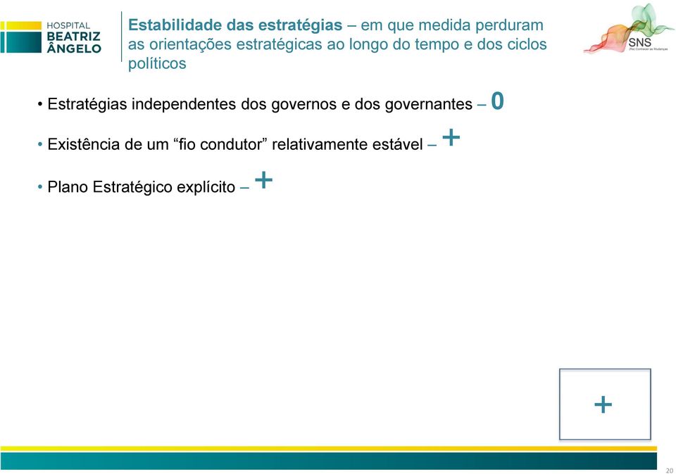 independentes dos governos e dos governantes 0 Existência de um