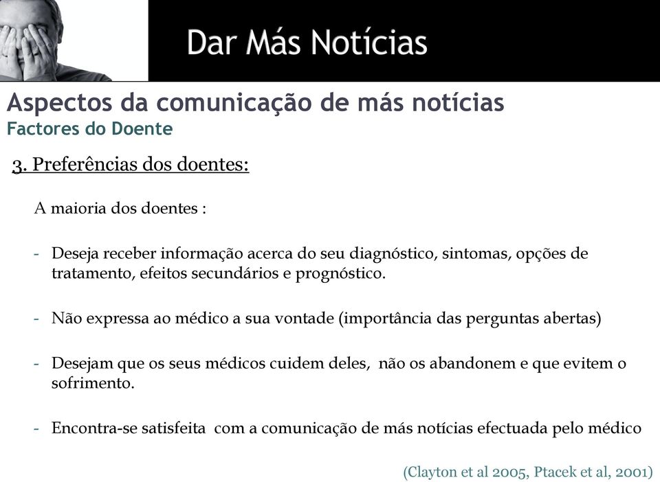 tratamento, efeitos secundários e prognóstico.