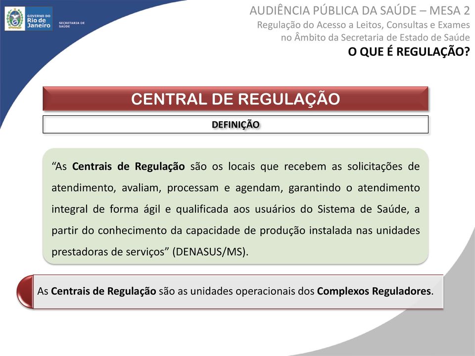 atendimento, avaliam, processam e agendam, garantindo o atendimento integral de forma ágil e qualificada aos