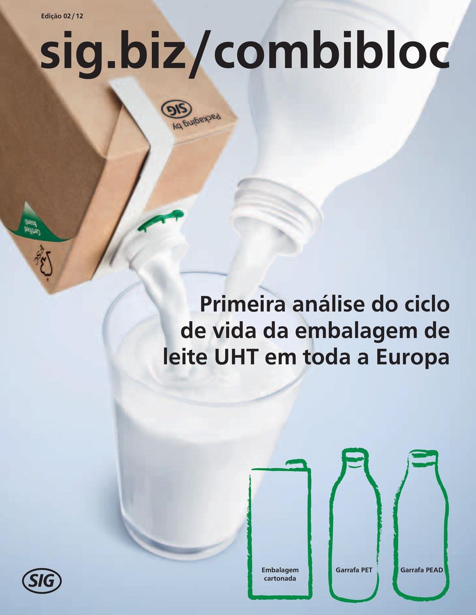 leite UHT em toda a Europa
