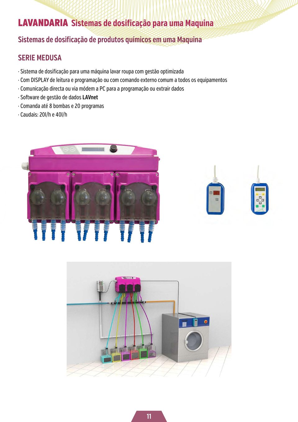 programação ou com comando externo comum a todos os equipamentos Comunicação directa ou via módem a PC para a