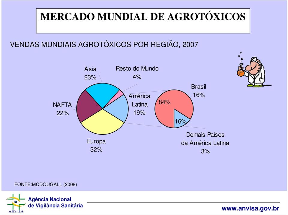 4% NAFTA 22% América Latina 19% 84% 16% Brasil 16%