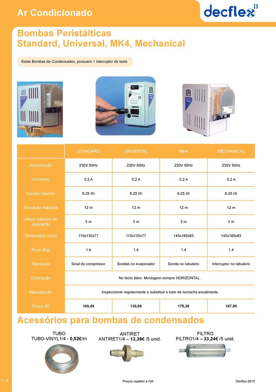 25 l/h 6.25 l/h 6.25 l/h Elevação máxima 12 m 12 m 12 m 12 m Altura máxima de aspiração 3 m 3 m 3 m 3 m (mm) 115x135x77 115x135x77 145x160x83 145x160x83 Peso (Kg) 1.4 1.