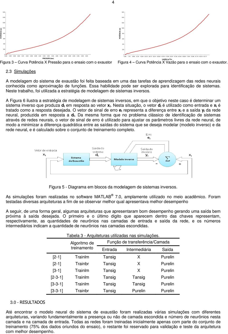 66,926 71,600 75,648 81,716 86,310 90,177 VAZÃO (m 3 /h) Figura 4 Curva Potência X Vazão para o ensaio com o exaustor. 2.