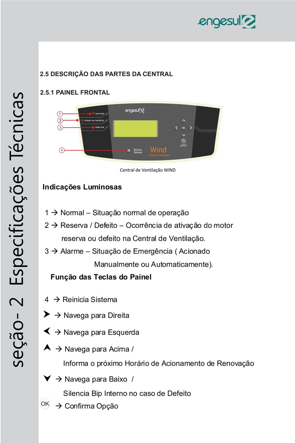 3 à Alarme Situação de Emergência ( Acionado Manualmente ou Automaticamente).