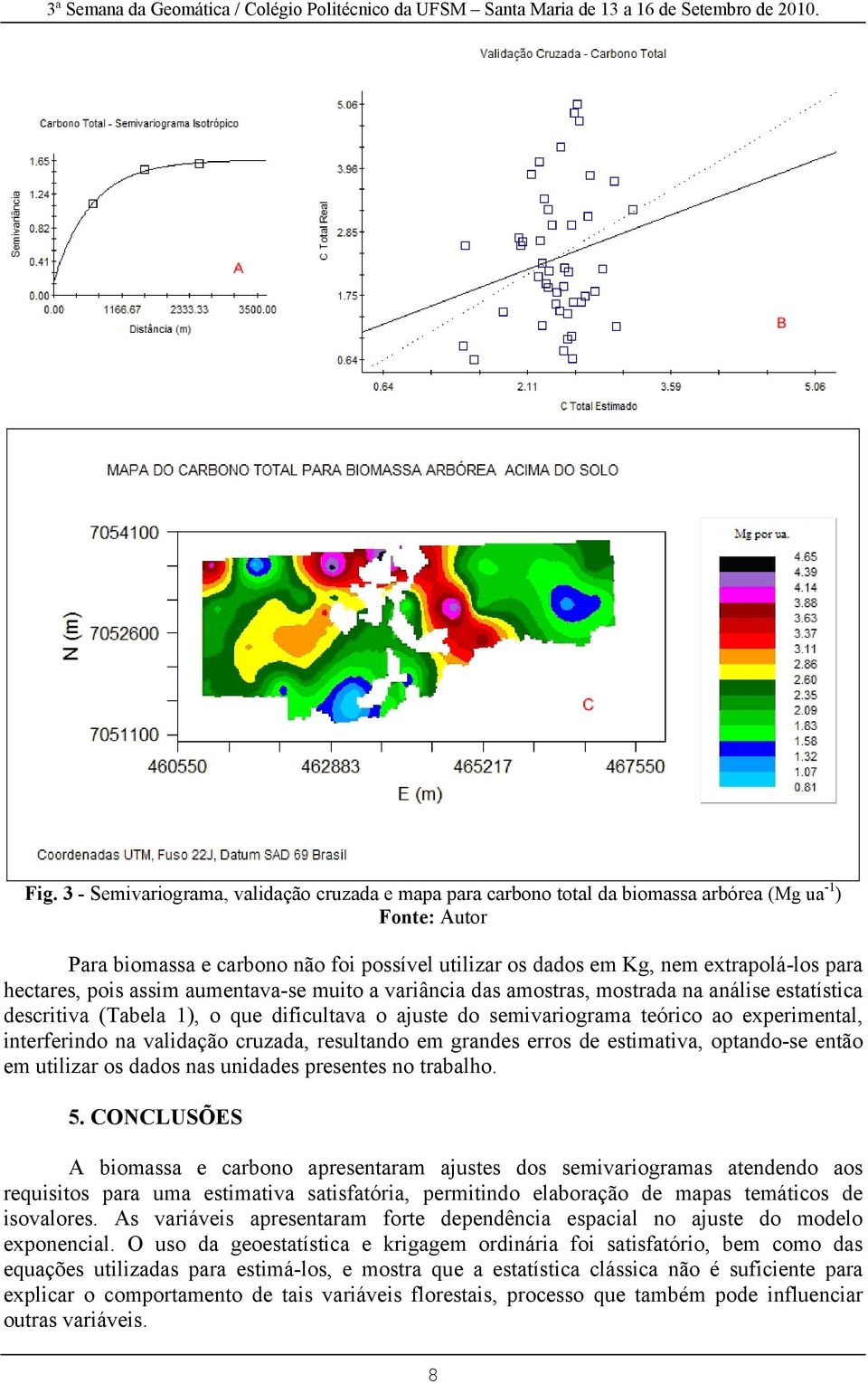 interferindo na validação cruzada, resultando em grandes erros de estimativa, optando-se então em utilizar os dados nas unidades presentes no trabalho. 5.