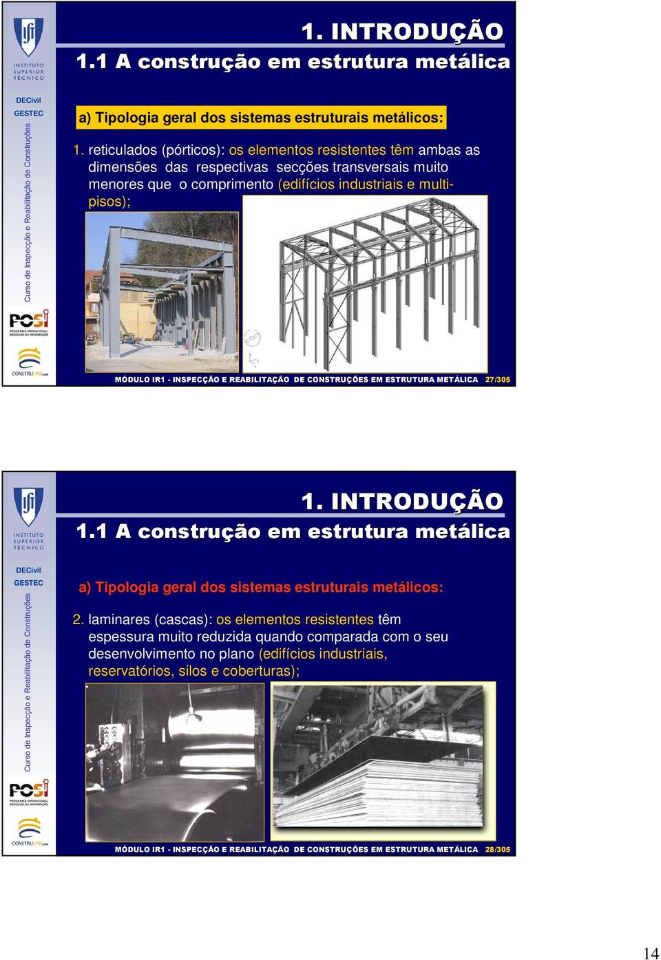 (edifícios industriais e multipisos); 27/305 1. INTRODUÇÃO 1.