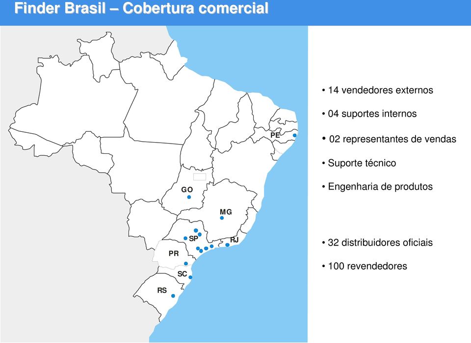 de vendas Suporte técnico GO Engenharia de produtos