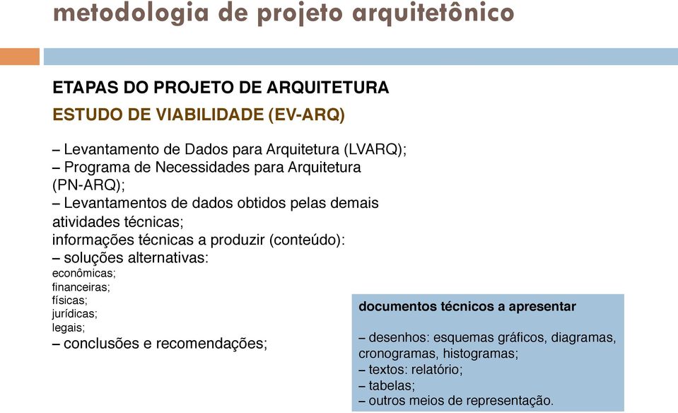 produzir (conteúdo): soluções alternativas: econômicas; financeiras; físicas; jurídicas; legais; conclusões e recomendações;