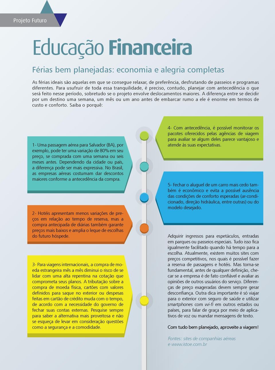 A diferença entre se decidir por um destino uma semana, um mês ou um ano antes de embarcar rumo a ele é enorme em termos de custo e conforto.