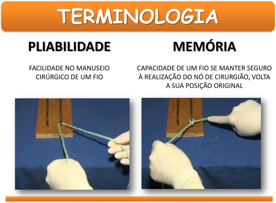 CAPACIDADE DE UM FIO SE MANTER SEGURO À