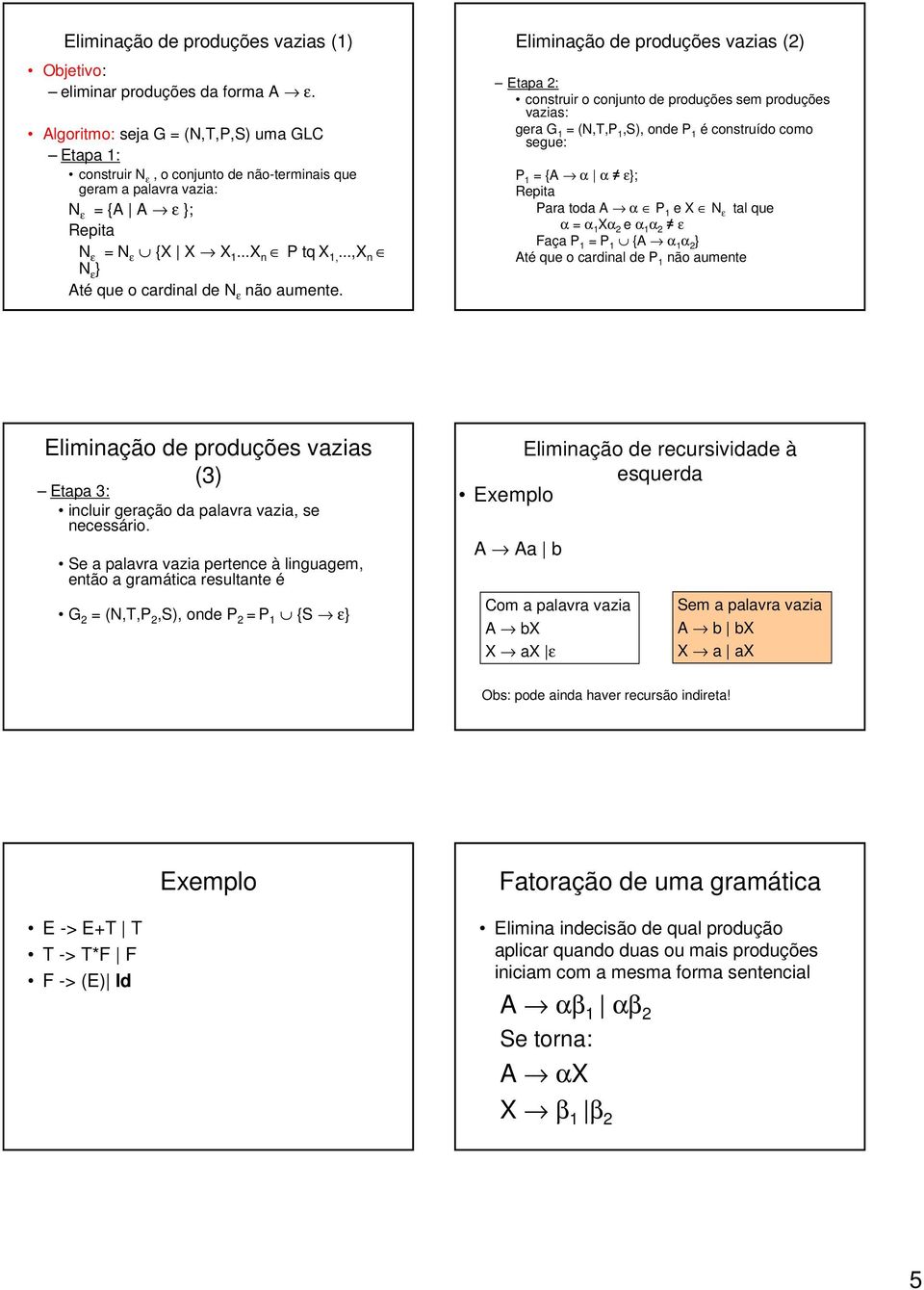 ..,X n N ε } Até que o cardinal de N ε não aumente.