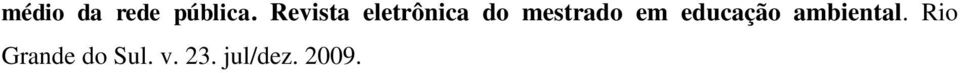 mestrado em educação