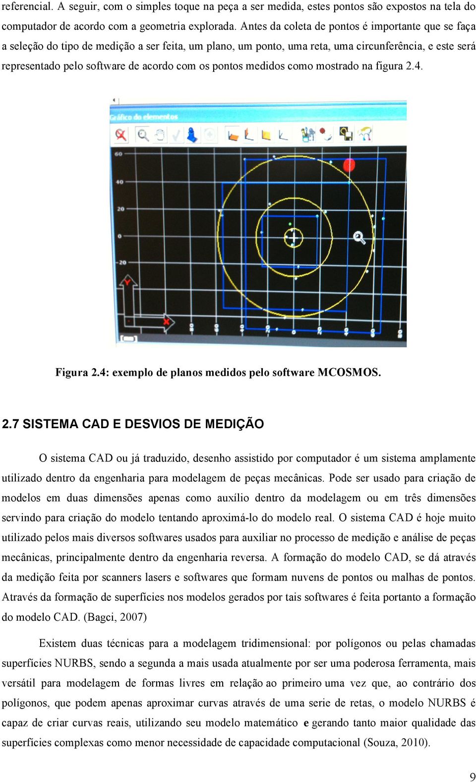 pontos medidos como mostrado na figura 2.