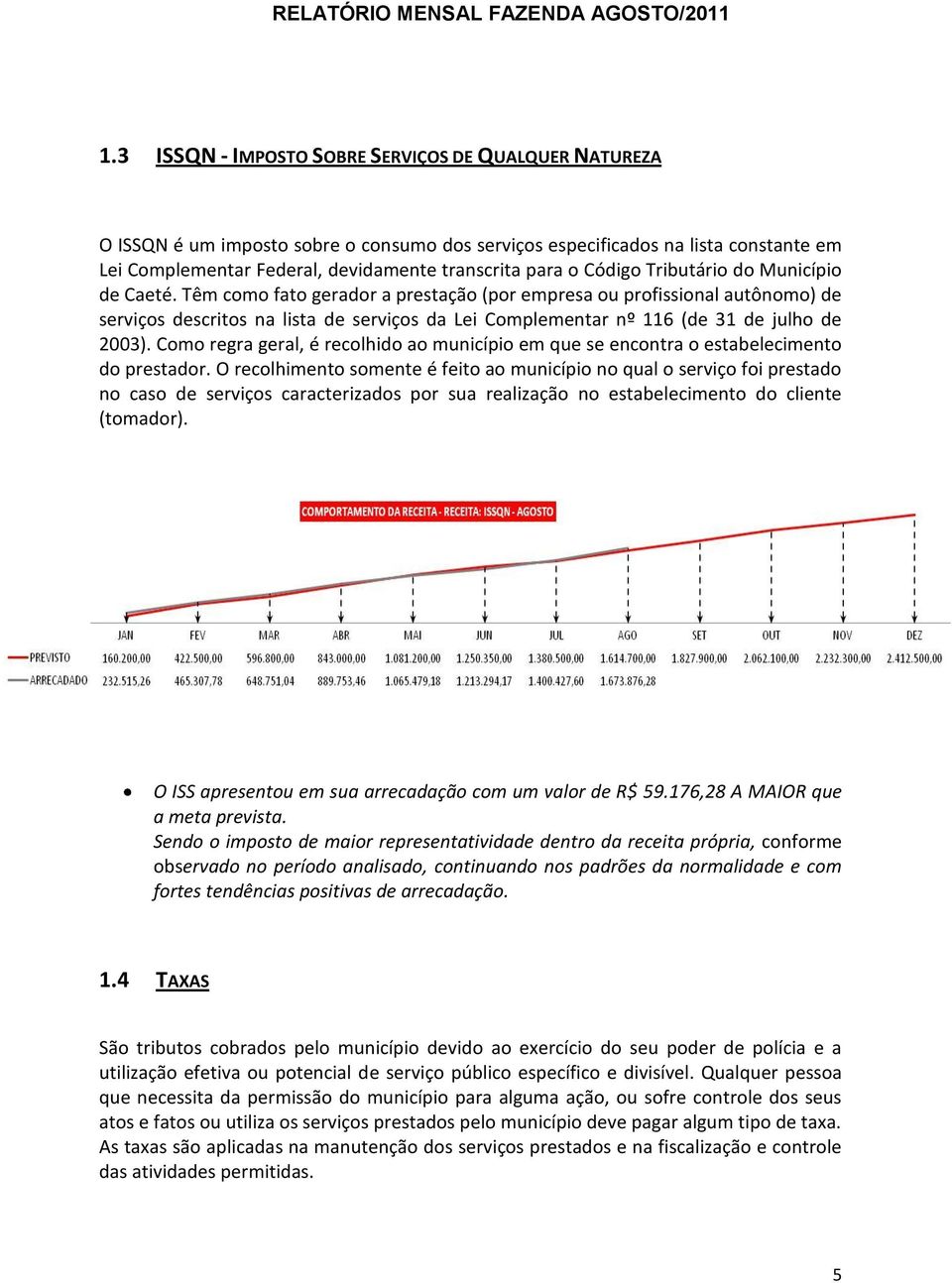 Têm como fato gerador a prestação (por empresa ou profissional autônomo) de serviços descritos na lista de serviços da Lei Complementar nº 116 (de 31 de julho de 2003).