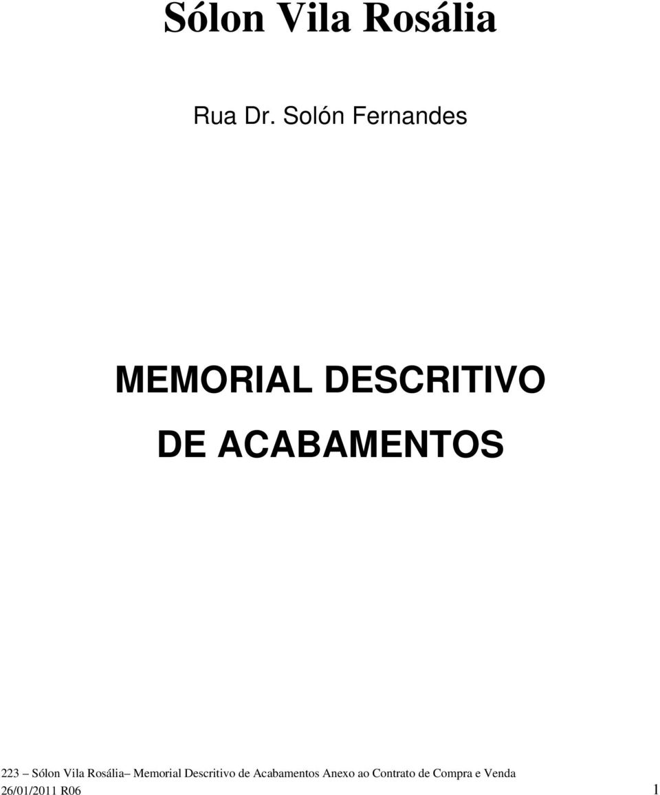 MEMORIAL DESCRITIVO DE