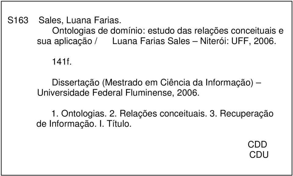Farias Sales Niterói: UFF, 2006. 141f.