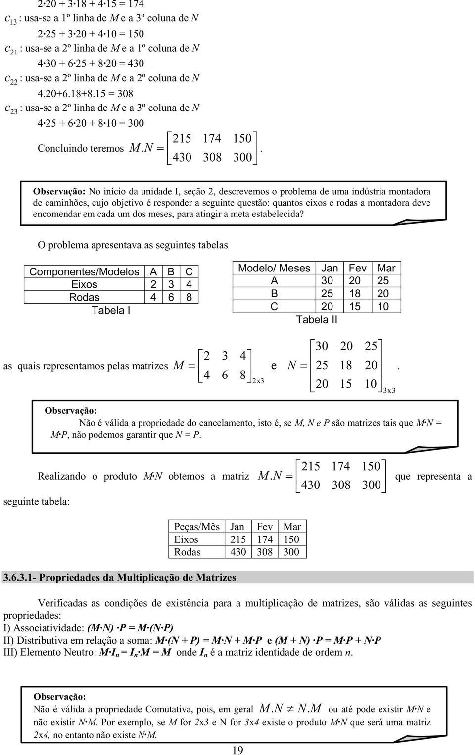 descrevemos o problema de uma indústria montadora de caminhões, cujo objetivo é responder a seguinte questão: quantos eixos e rodas a montadora deve encomendar em cada um dos meses, para atingir a