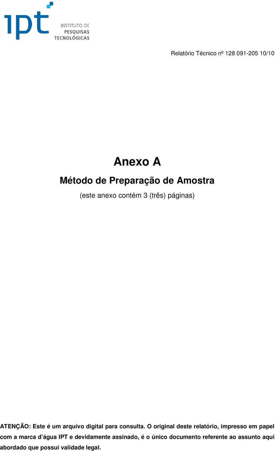 de Preparação de Amostra