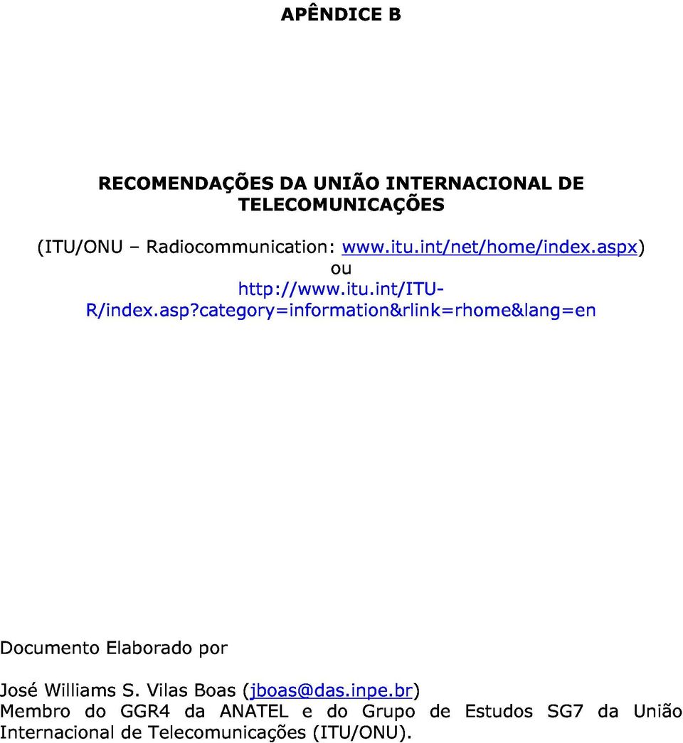 itu.int/itu- ou Documento José Membro Williams Elaborado S.