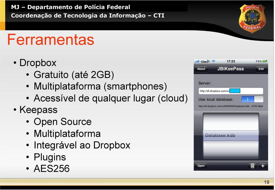 qualquer lugar (cloud) Keepass Open Source