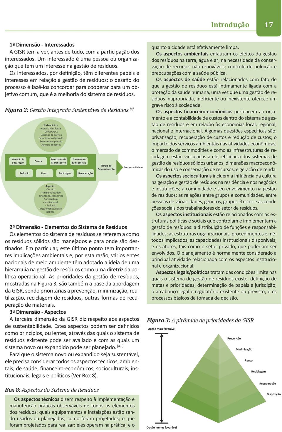 do sistema de resíduos.