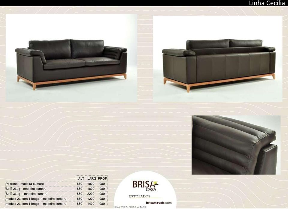 madeira cumaru 880 2200 980 modulo 2L com 1 braço - madeira