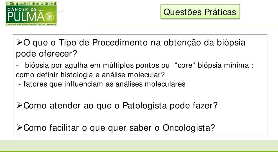 histologia e análise molecular?