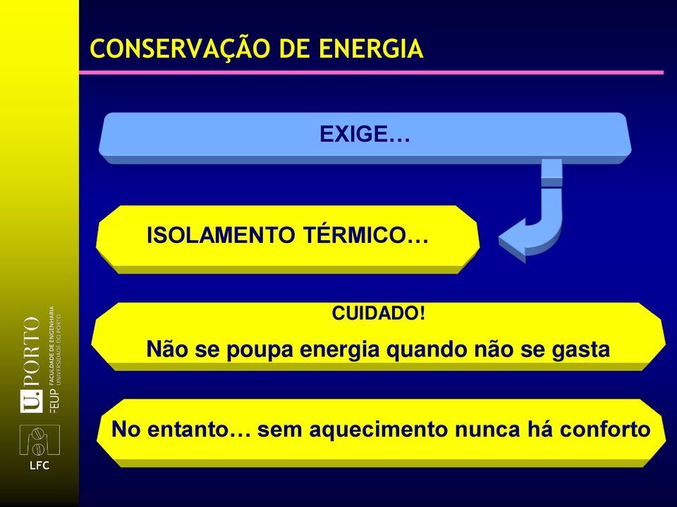 Não se poupa energia quando não se