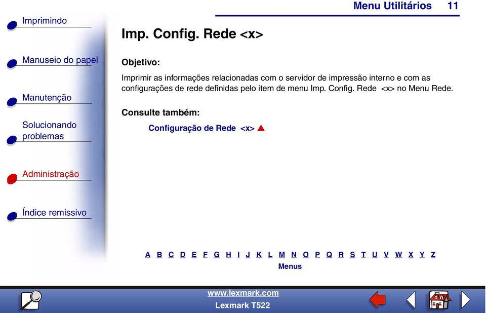 servidor de impressão interno e com as configurações de