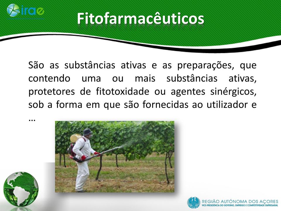 ativas, protetores de fitotoxidade ou agentes