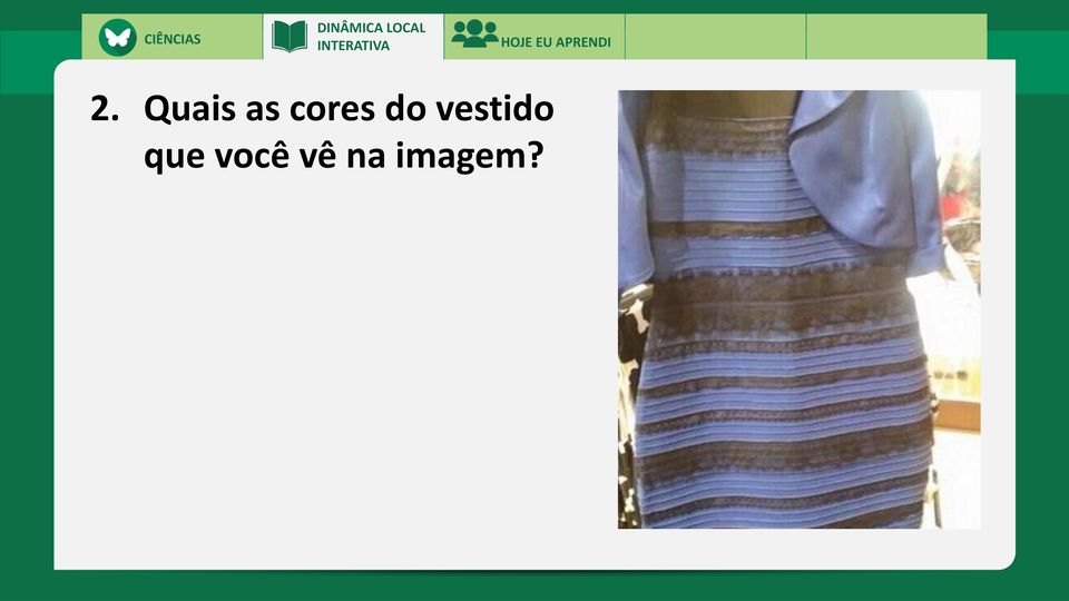 cores do vestido