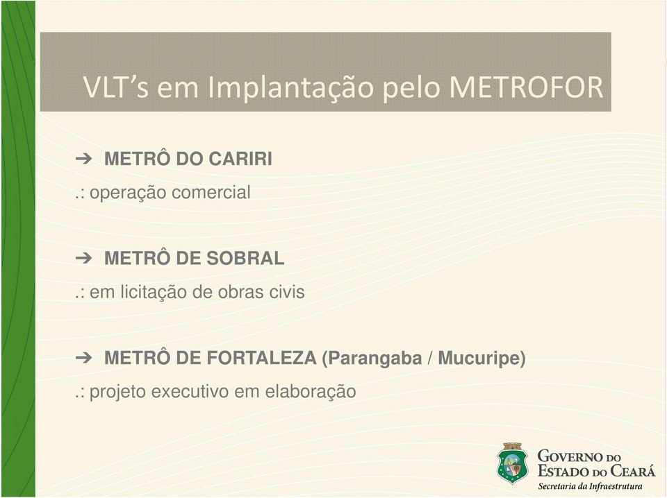 : em licitação de obras civis METRÔ DE