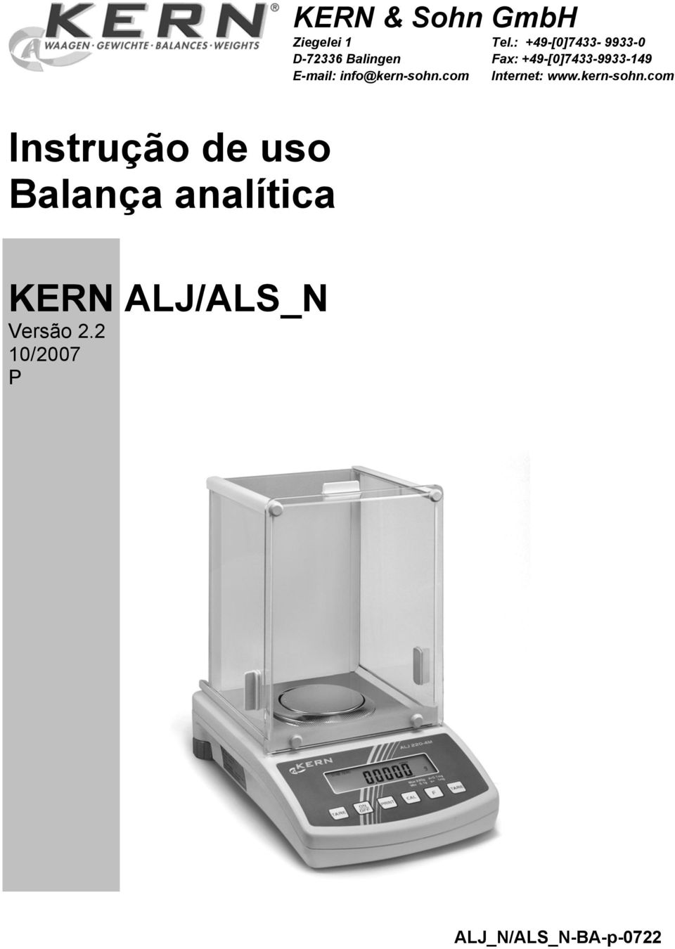 2 10/2007 P KERN & Sohn GmbH Ziegelei 1 D-72336