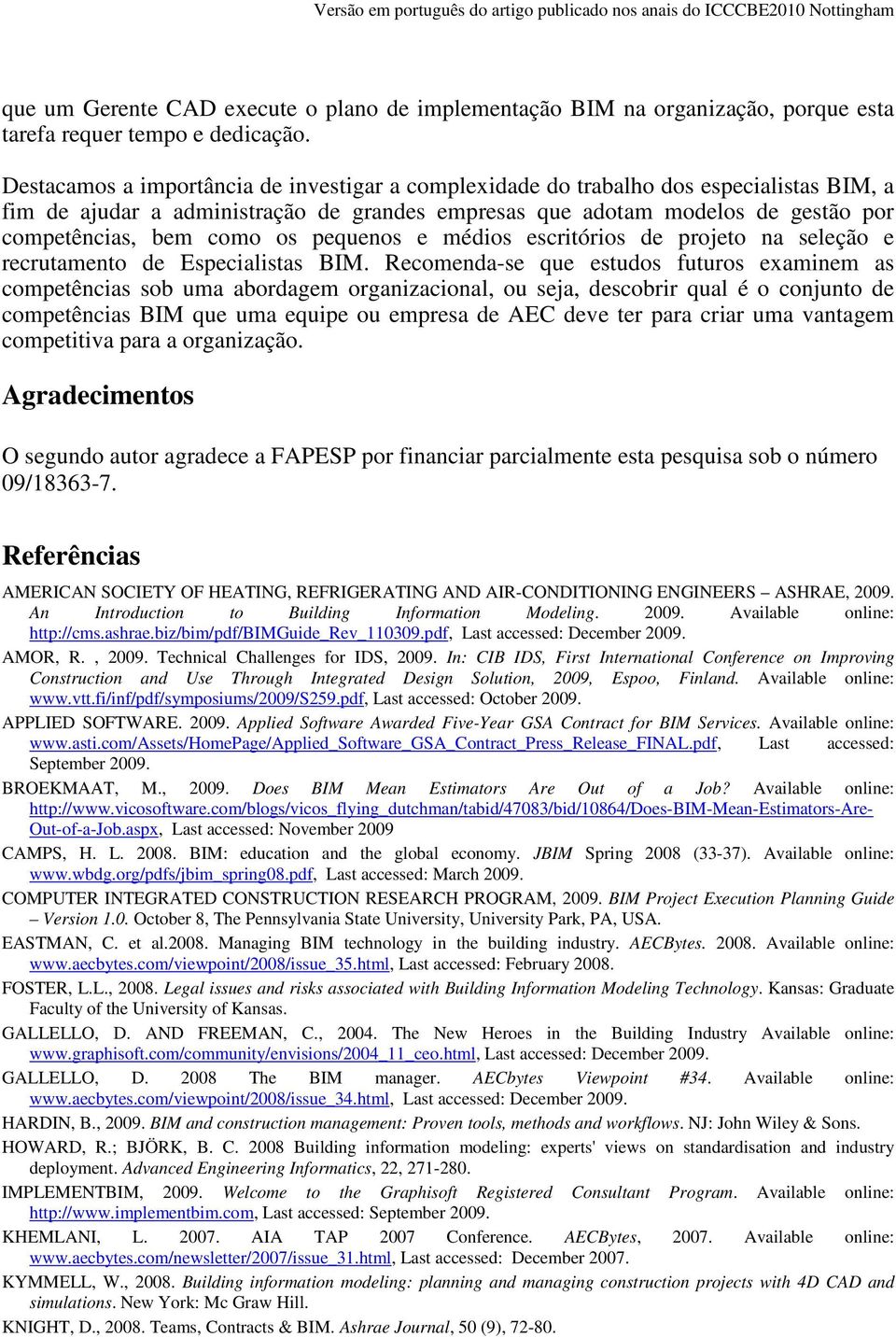 pequenos e médios escritórios de projeto na seleção e recrutamento de Especialistas BIM.