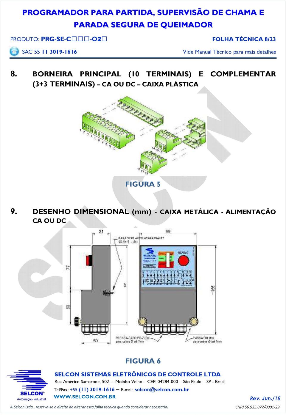 TERMINAIS) CA OU DC CAIXA PLÁSTICA FIGURA 5 9.