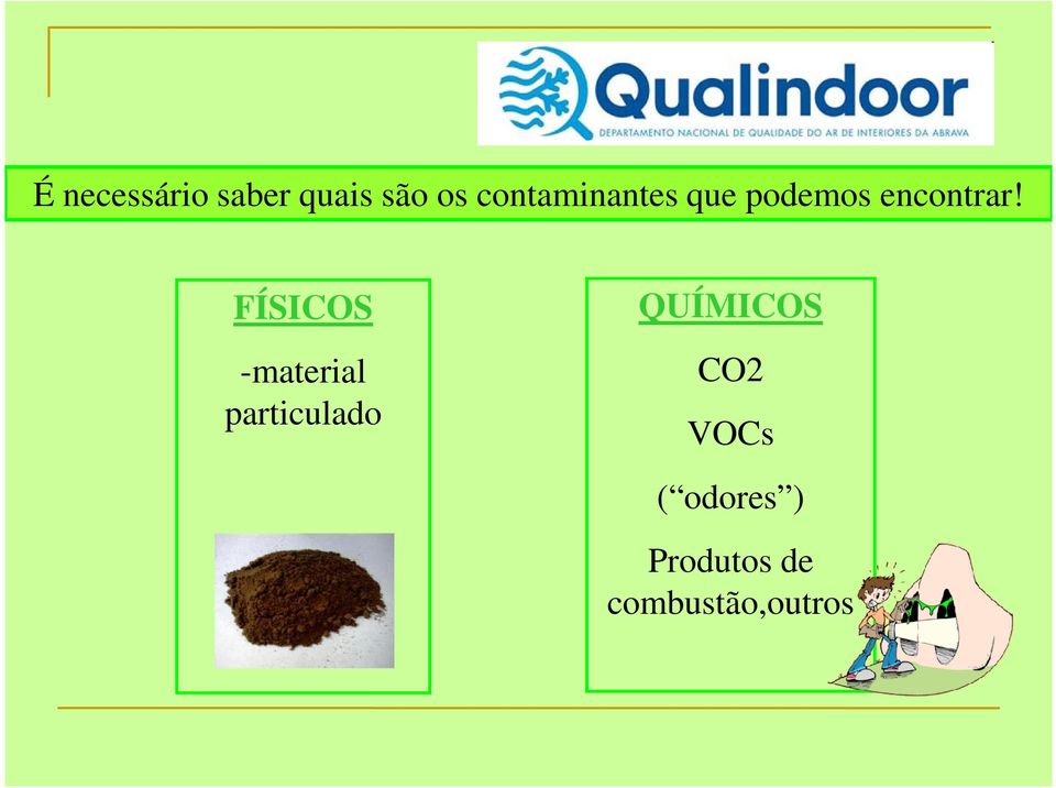 FÍSICOS -material particulado QUÍMICOS