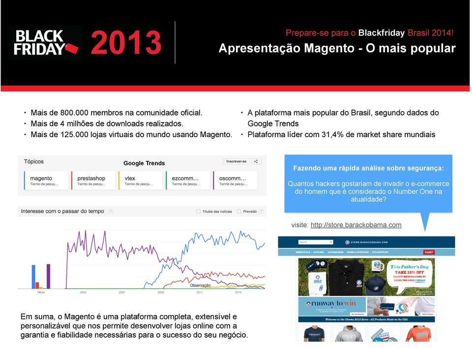 A plataforma mais popular do Brasil, segundo dados do Google Trends Plataforma líder com 31,4% de market share mundiais Google Trends Fazendo uma rápida análise sobre segurança: