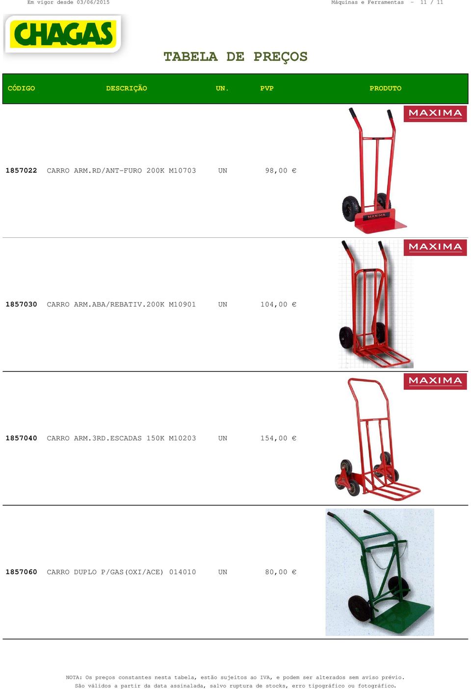 RD/ANT-FURO 200K M10703 UN 98,00 1857030 CARRO ARM.ABA/REBATIV.