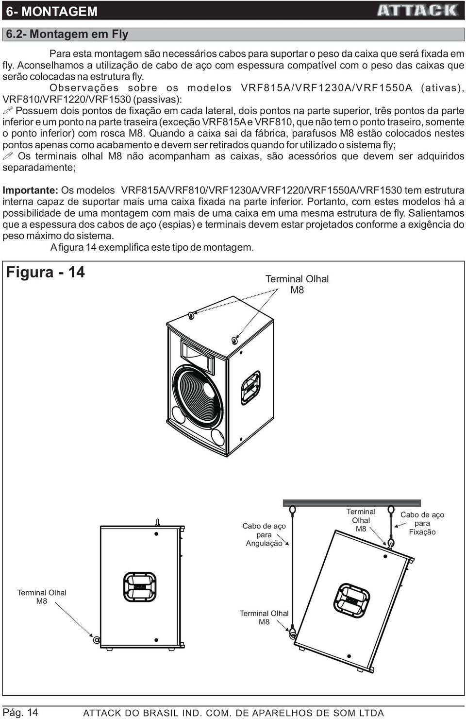 bservações sobre os modelos RF8A/RF3A/RFA (ativas), RF8/RF/RF3 (passivas):!