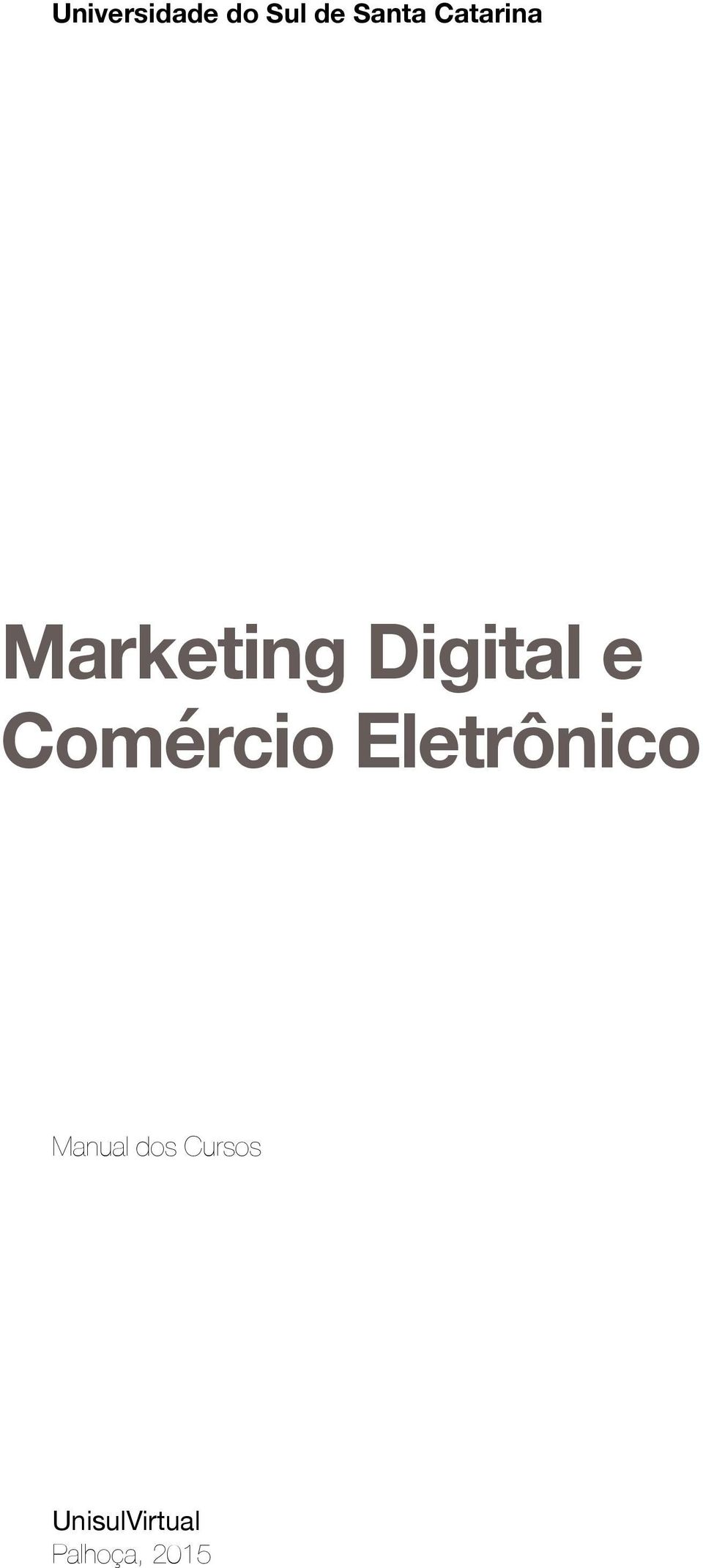 Comércio Eletrônico Manual dos