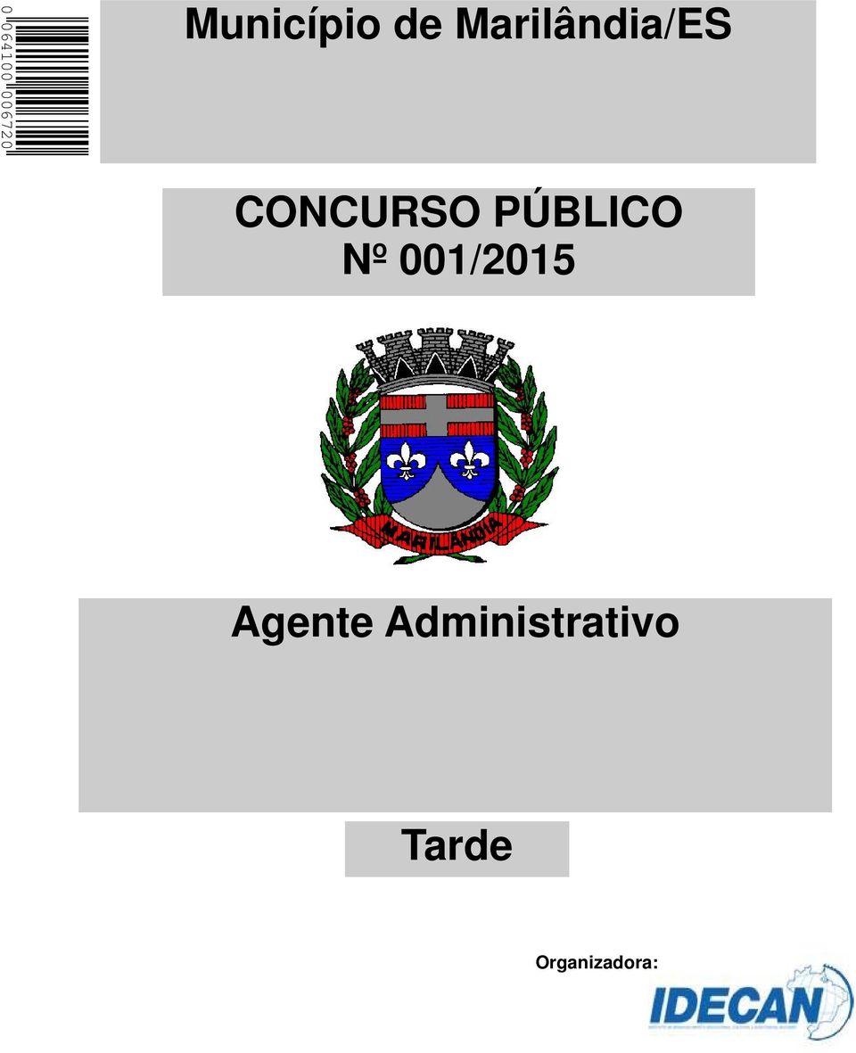 PÚBLICO Nº 001/2015 Agente