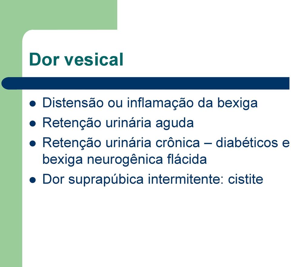 urinária crônica diabéticos e bexiga