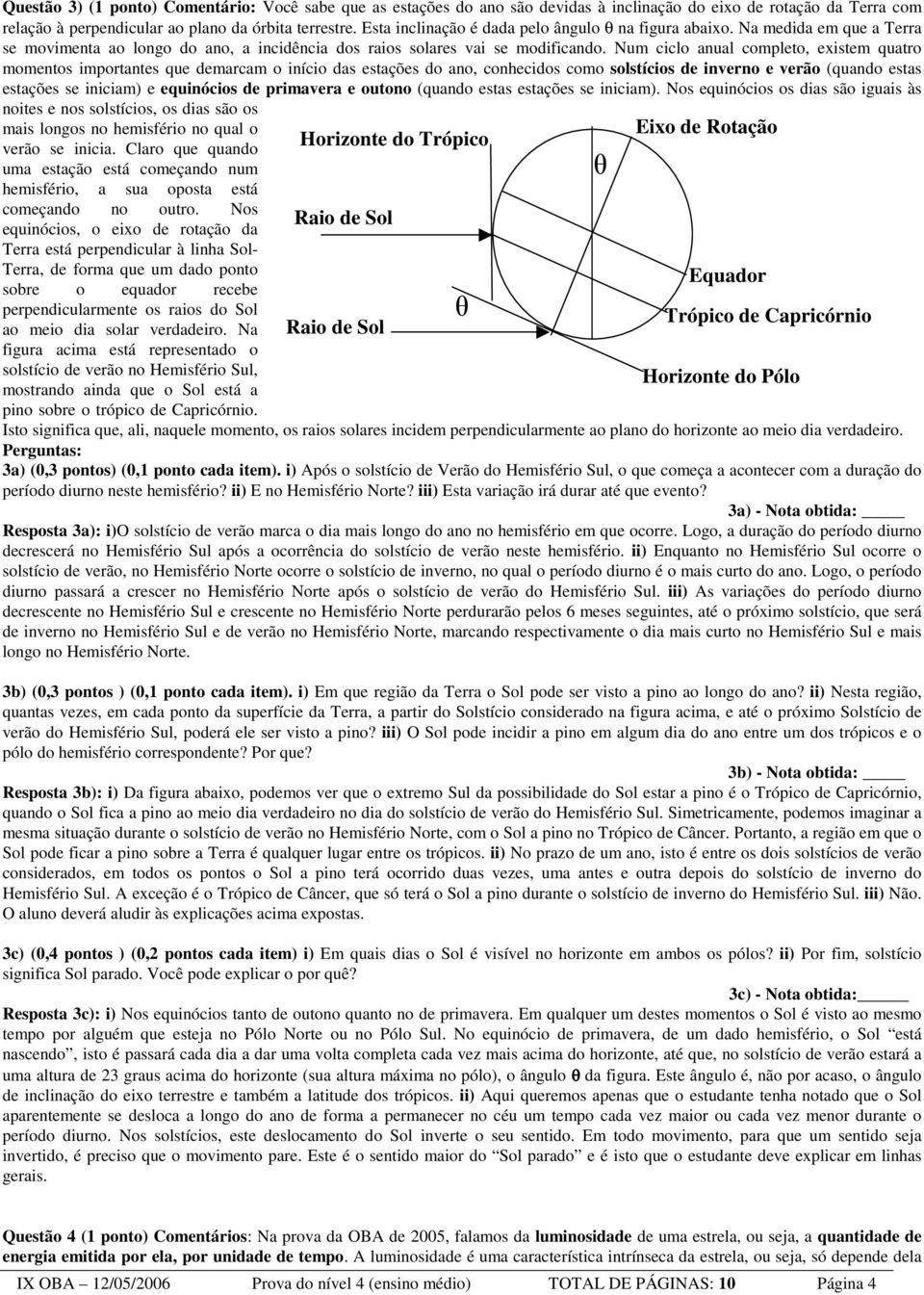 Num ciclo anual completo, existem quatro momentos importantes que demarcam o início das estações do ano, conhecidos como solstícios de inverno e verão (quando estas estações se iniciam) e equinócios