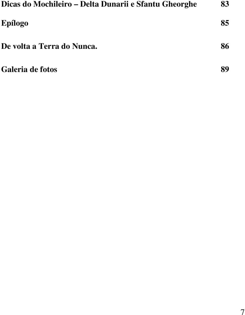 Epílogo 85 De volta a Terra