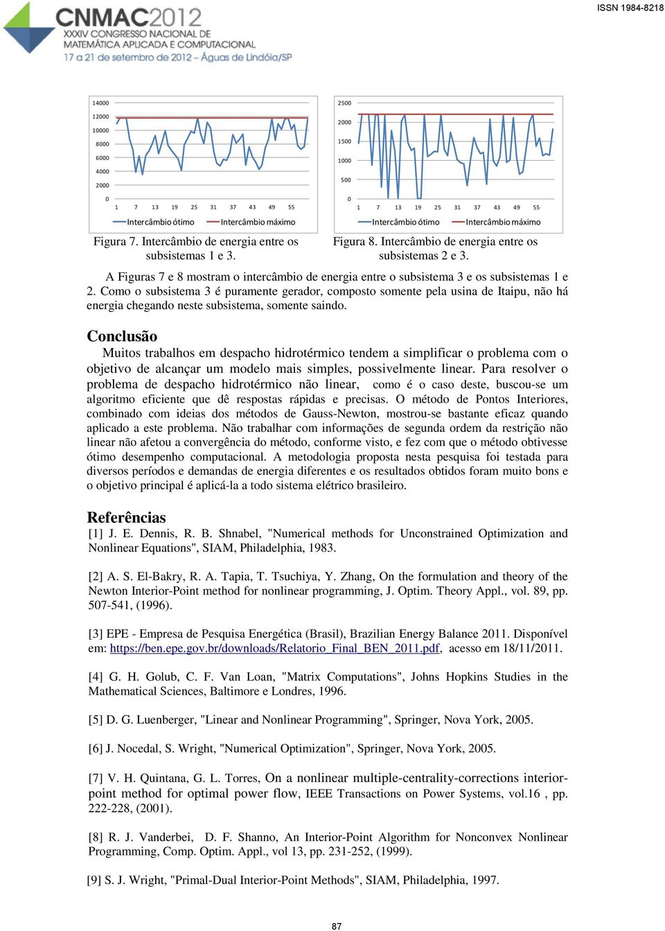 Como o subsistema 3 é puramente gerador, composto somente pela usina de Itaipu, não há energia chegando neste subsistema, somente saindo.